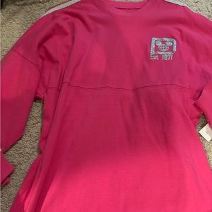 Walt Disney World Pink And Silver Glitter Spirit Jersey Size S Disney Parks NWT